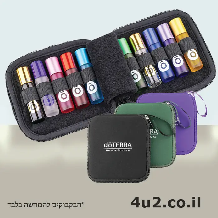 נרתיק דוטרה יוקרתי לשמנים אתרים, ל - 10 בקבוקי רולר